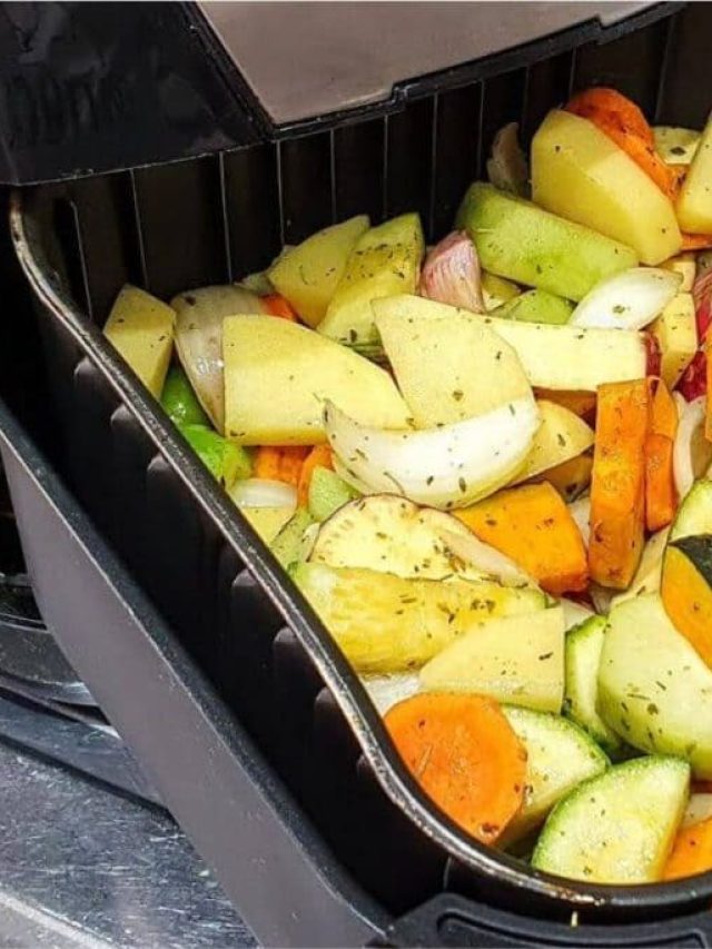 Legumes assados na Air Fryer